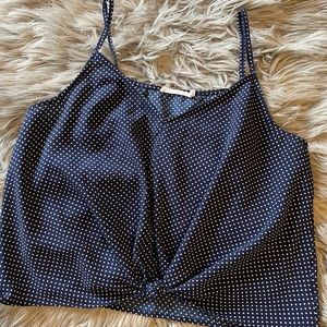 Lush Devon Knot Front Cami Blouse